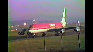 Prestwick Airport plane spotting Emery DC8 N969R [upl. by Drucilla]