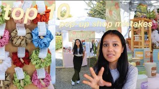 10 most common popup shop mistakes  craft fair amp vendor booth dos amp donts  how to pop up ep4 [upl. by Collum]