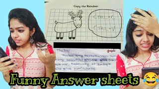 Funniest Answer sheets😂😂  missmiracle funnyanswersheets [upl. by Janot143]