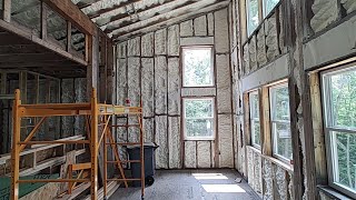 House Build Ep45 A review of the spray foam insulation [upl. by Ancell]