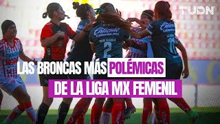 ¡SE CALIENTAN LOS ÁNIMOS Las broncas y peleas más fuertes de la Liga MX Femenil I TUDN [upl. by Annayt]