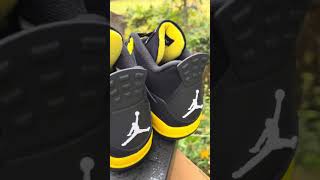 Jordan 4 Retro Yellow Thunder Review airjordan [upl. by Flora587]