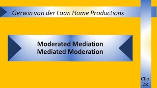 Moderated Mediation and Mediated Moderation [upl. by Jopa726]