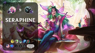 Seraphine Support vs Senna  NA Master Patch 141 [upl. by Chrotoem363]