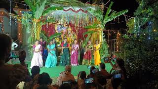 O pillaga venkatesh song dance performance Ontimitta Vinayakachavathi 2024 [upl. by Aehc]