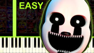 FNAF ULTIMATE CUSTOM NIGHT THEME  EASY Piano Tutorial [upl. by Ahiel]