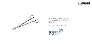 Instrapac Metzenbaum Scissors Straight 18cm Single 8226 SINGLE [upl. by Shenan842]