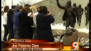 Joe Paterno dies [upl. by Ellehcem]