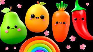 BABY FRUIT DANCING In the Spring 🌷🌷🌷 SENSORY VIDEO 🌈💐🌹🌼 [upl. by Edwyna59]