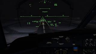 EPWA RWY 33 Night landing  Bombardier Q400 HGS [upl. by Amej706]