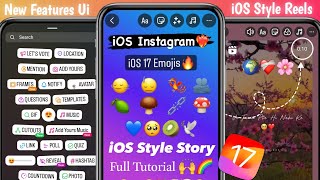 Honista New Update🔥  iOS 17 EmojisiOS Reels Share  ios instagram on android [upl. by Adnirod35]