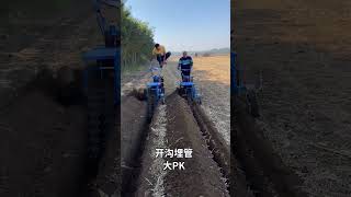 Greening buried pipe trenching machine Hutong buried pipe trenching machine Dirt road buried pipe [upl. by Fabozzi]