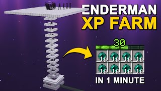 The BEST Enderman XP Farm in Minecraft 121 Tutorial [upl. by Ilram]