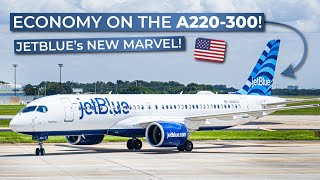 TRIPREPORT  JetBlue ECONOMY  Airbus A220300  Tampa  Boston [upl. by Ekenna]