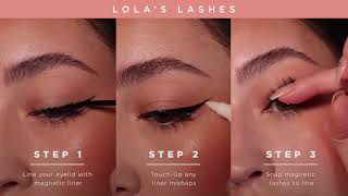 Best Magnetic Lashes  Easy Lash Application  Lolas Lashes [upl. by Odlaumor763]