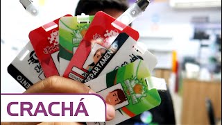 Tutorial  Crachá com plastificação Polaseal [upl. by Norab]