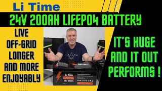 Massive Li Time 24V 200AH battery outperforms and is the perfect quotLiving Off Gridquot house bank option [upl. by Odele]