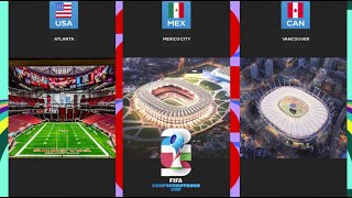 Fifa Confederations Cup 2025  The Stadiums [upl. by Zetneuq471]