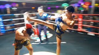 Luklong SitChangAe red Vs Sittichai Waranya blue Rd 1 Antza Thaiboxing [upl. by Ayotna]