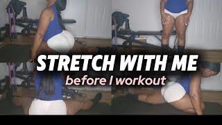 STRETCH WITH MEHOW TO STRETCH BEFORE YOUR WORKOUTBEGINNER FRIENDLY💙 [upl. by Adlog]