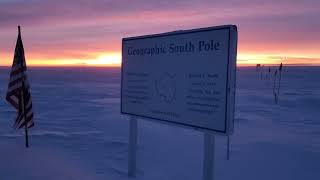 Sunrise at the AmundsenScott South Pole Station [upl. by Gosselin]