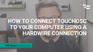 How to connect TouchOSC to your Computer using a hardwire connection [upl. by Vance457]