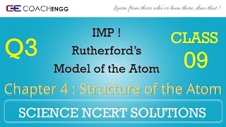 Structure of the Atom Question 3 Chapter 4 Class 9 NCERT Solutions Exercise [upl. by Adihsaar]