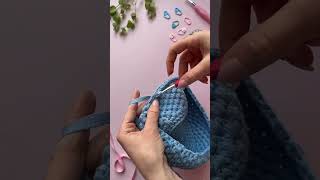 Crocheting Cute Organizer Baskets with Ribbon Yarn  DIY Storage Ideas [upl. by Eiro]