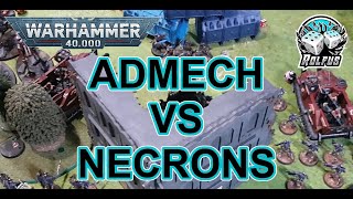 adeptus mechanicus new codex vs Necrons 1500 point match play game [upl. by Hakim]