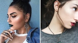 Top 15 Different Types of Ear Piercings [upl. by Eseuqcaj]