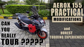 Yamaha Aerox 155  MOST PRACTICAL MODS  HONEST TOURING REVIEW [upl. by Barbie]