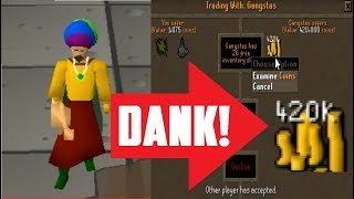 1 Hour of SELLING WEED on Runescape 2007 DANK TO BANK [upl. by Reg]