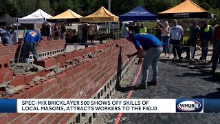 Teams compete in bricklaying competition in New Hampshire [upl. by Eibo557]