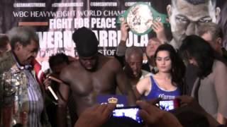 Chris Arreola vs Bermane Stiverne WEIGH IN [upl. by Shirlee]