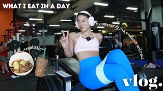 WHAT I EAT IN A DAY🍉 updated glute workout routine meal inspo the solar eclipse🌘 [upl. by Noorah434]