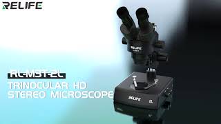 2020 popular this  RELIFE RL M3T2L Trinocular HD Stereo Microscope With 2 LED sources [upl. by Enorej67]