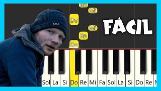 Ed Sheeran  Shape Of You  TUTORIAL PIANO FÁCIL  CANCIÓN FÁCIL PARA PIANO [upl. by Warford]