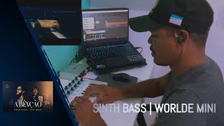 SYNTH BASS  A BÊNÇÃO COVER  WORLDE MINI 🎧🎹 [upl. by Marita54]