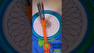 Spirograph Art Handwork meets special stencil and machine shorts loopart spirograph [upl. by Ronym999]