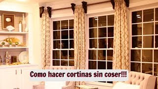 COMO HACER CORTINAS ELEGANTES SIN COSER [upl. by Jules]