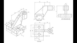 Orthographic Projection  Engineering drawing  Technical drawing [upl. by Nojad]