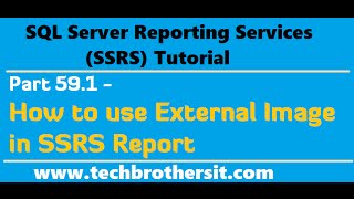 SSRS Tutorial Part 591 How to use External Image in SSRS Report [upl. by Annaira]