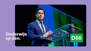 D66 Congres 118 — Speech Rob Jetten [upl. by Booze]