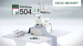 Stitch Type 504 Overlock Stitch [upl. by Llehsyar888]