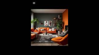 Combination of Grey wall with Other colours for interior design homedecor wall [upl. by Agathe]