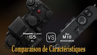 Panasonic Lumix S5IIX vs Leica M10 Monochrom Une Comparaison de Caractéristiques [upl. by Blane]