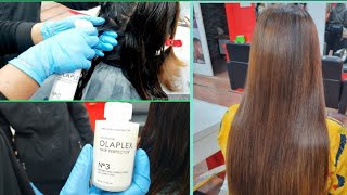 how to do OLAPLEX hair treatment for damaged hairरुखे सुखे बेजान बालों को सिल्की स्मूथ कैसे बनाएं [upl. by Coralie30]