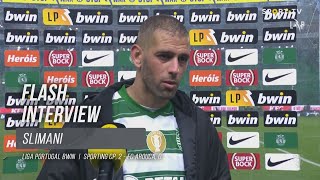 Slimani quotO mais importante é o Sporting ganharquot [upl. by Ecniv]