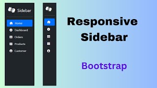 Responsive Sidebar Menu using Bootstrap 5 [upl. by Meill]