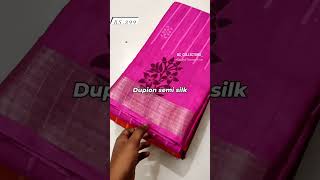 Dupion Semi Silk Full Sarees Collections [upl. by Grubman]